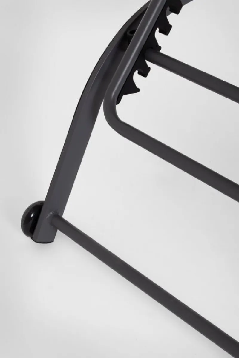 Best Bizzotto LETTINO IN ALLUMINIO CON RUOTE ANTRACITE - TAYLOR