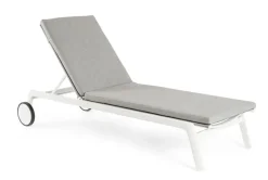 Discount Bizzotto LETTINO IN ALLUMINIO CON RUOTE BIANCO WG20 - JALISCO