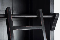 Clearance Bizzotto LIBRERIA IN LEGNO NERO - JEFFERSON