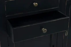 Clearance Bizzotto LIBRERIA IN LEGNO NERO - JEFFERSON