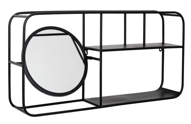 Outlet Bizzotto MENSOLA C-SPECCHIO NUCLEOS NERO