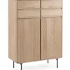 Outlet Bizzotto MOBILE ALTO IN LEGNO NATURALE - WIDALD