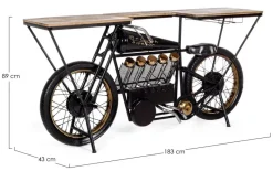 Online Bizzotto MOBILE BAR IN METALLO - MOTO REPLICA