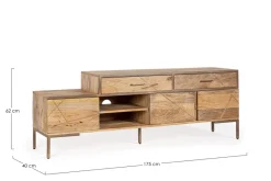 Discount Bizzotto MOBILE PORTA TV IN LEGNO - JAIDEV