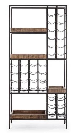 Online Bizzotto MOBILE PORTABOTTIGLIE IN ACCIAIO - ELMER