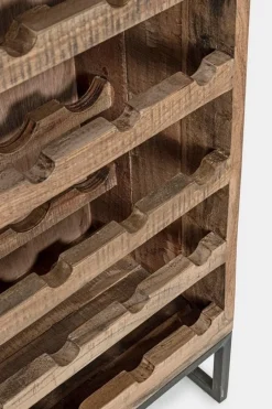 Outlet Bizzotto MOBILE PORTABOTTIGLIE IN LEGNO - ELMER