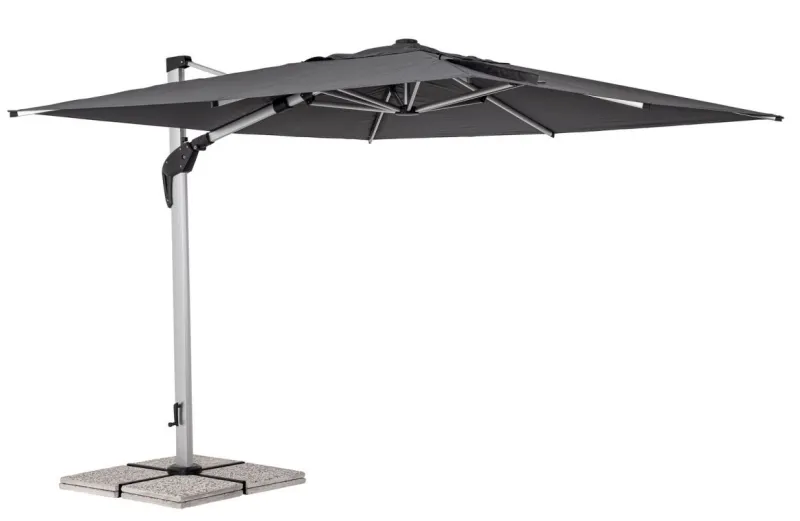 Discount Bizzotto OMBRELLONE BRACCIO ARIES 3X3 ANOD-GRI T