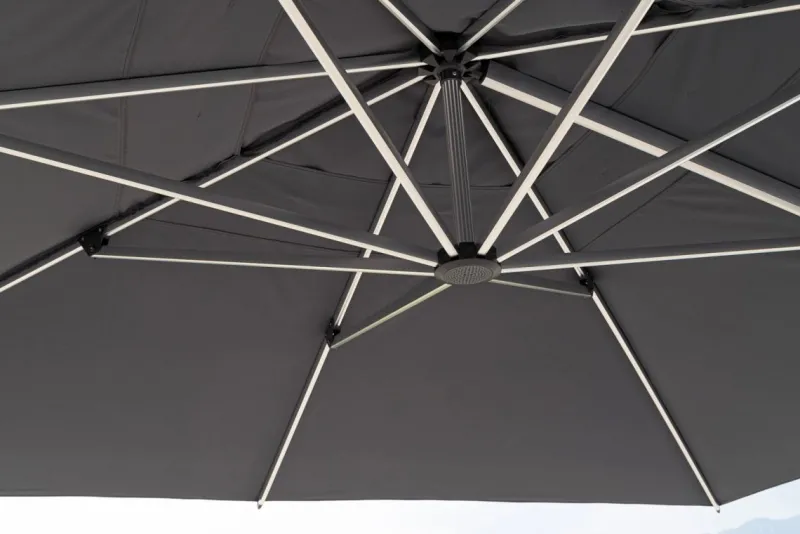 Discount Bizzotto OMBRELLONE BRACCIO ARIES 3X3 ANOD-GRI T