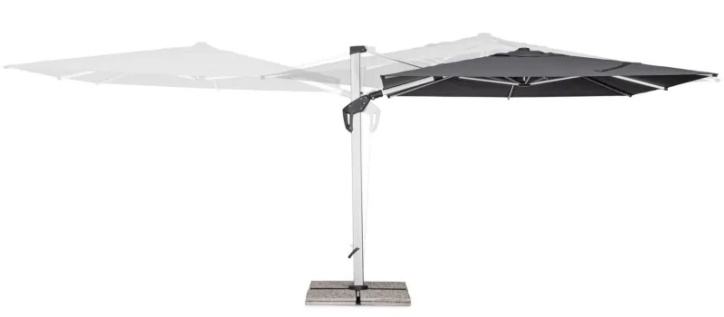 Discount Bizzotto OMBRELLONE BRACCIO ARIES 3X3 ANOD-GRI T