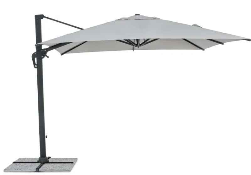 Hot Bizzotto OMBRELLONE BRACCIO IN ALLUMINIO 3X3 ANTRACITE - INES