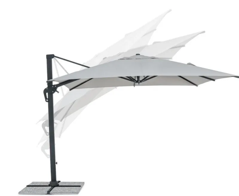 Hot Bizzotto OMBRELLONE BRACCIO IN ALLUMINIO 3X3 ANTRACITE - INES