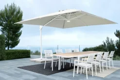 New Bizzotto OMBRELLONE BRACCIO IN ALLUMINIO 3X4 BIANCO - EDEN