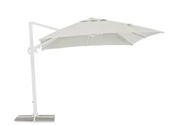 Discount Bizzotto OMBRELLONE BRACCIO IN ALLUMINIO 3X3 BIANCO - EDEN
