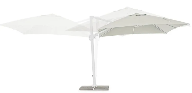Discount Bizzotto OMBRELLONE BRACCIO IN ALLUMINIO 3X3 BIANCO - EDEN