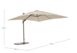 Best Bizzotto OMBRELLONE BRACCIO SARAGOZZA 3X3 SAB.T