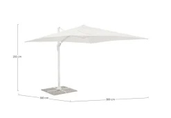 Sale Bizzotto OMBRELLONE BRACCIO VEGA 3X3 BIANCO