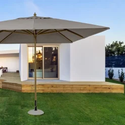 Hot Bizzotto OMBRELLONE IN ALLUMINIO 3X4 TORTORA - ECLIPSE