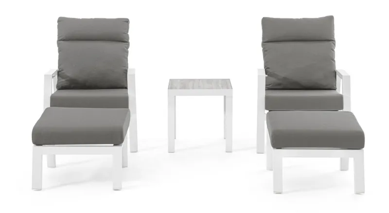 New Bizzotto OTTOMAN IN ALLUMINIO BIANCO JX11 - KLEDI