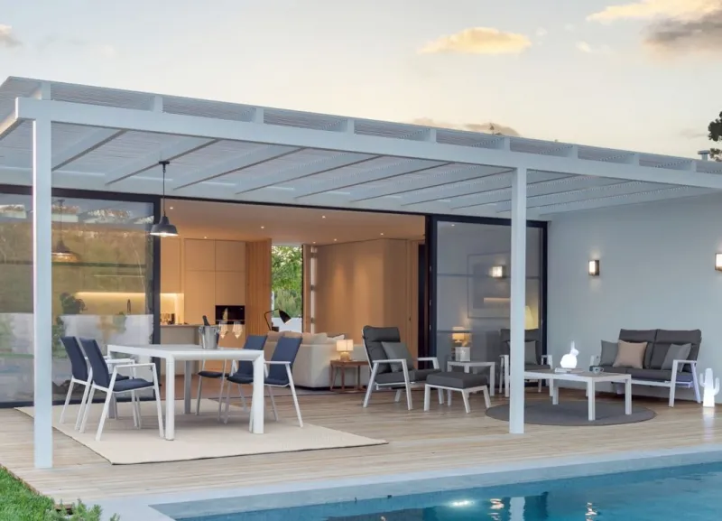 New Bizzotto OTTOMAN IN ALLUMINIO BIANCO JX11 - KLEDI