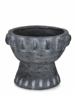 Sale Bizzotto P. VASO BUCCHERO TONDO GRIGIO D39