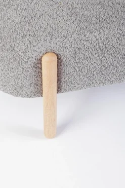 Outlet Bizzotto PANCA EFFETTO BOUCLE' GRIGIO CHIARO - DAYLA