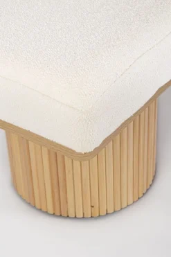 Sale Bizzotto PANCA EFFETTO BOUCLE' NATURALE - FLORIANA