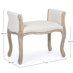 Sale Bizzotto PANCA IN TESSUTO NAURALE - DIVA