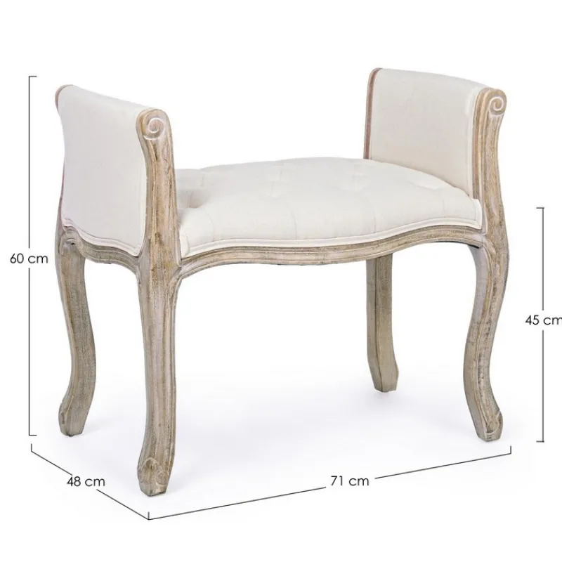 Sale Bizzotto PANCA IN TESSUTO NAURALE - DIVA