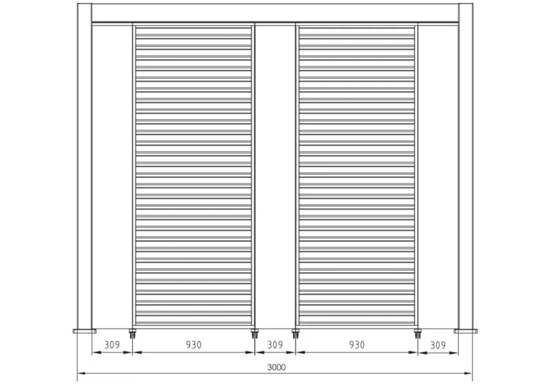 Sale Bizzotto PANNELLO VERTICALE PERGOLA OCEAN BIANCO