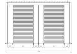 Best Bizzotto PANNELLO VERTICALE PERGOLA OCEAN ANTRAC