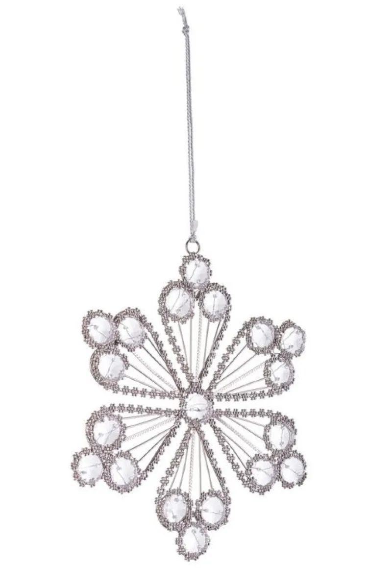 Online Bizzotto PENDAGLIO BEAD FIOCCO NEVE 6P ARG 15X15