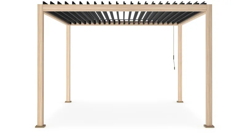 Best Bizzotto PERGOLA OCEAN 3.6X3.6 NATURAL-ANTRACITE