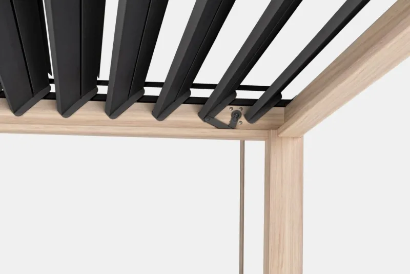 Best Bizzotto PERGOLA OCEAN 3.6X3.6 NATURAL-ANTRACITE