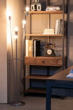 Best Bizzotto PIANTANA FIACCOLA 5LUCI ARGENTO H155