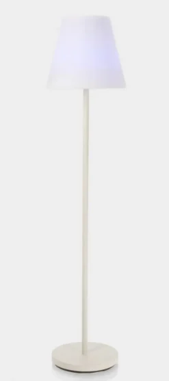 Sale Bizzotto PIANTANA SOLAR LED SPEAKER PE BIANC H150