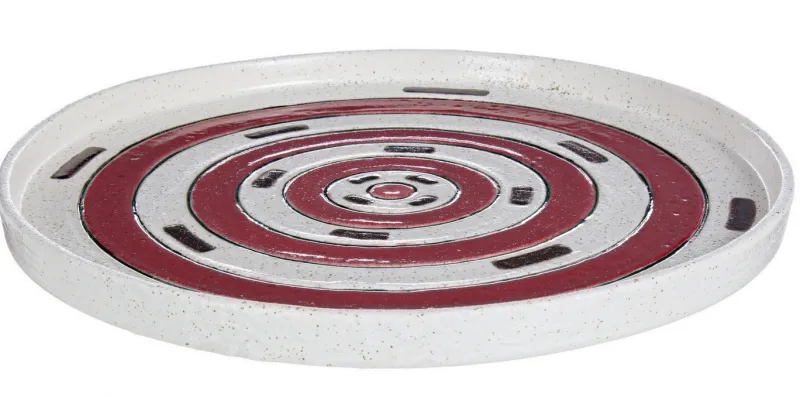 Best Bizzotto PIATTO DECORATIVO ETNIC CR ROSSO