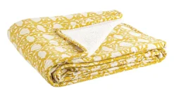 Discount Bizzotto PLAID CHAMBERY OCRA C-FIORE AVO 130X180