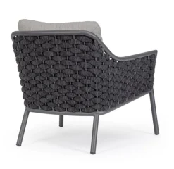 Outlet Bizzotto POLTRONA ANTRACITE QS22/GRAPHITE - EVERLY