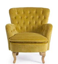 Discount Bizzotto POLTRONA COLOR SENAPE - ORLINS