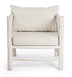 Bizzotto POLTRONA CON CUSCINO IN TEAK - SAHEL