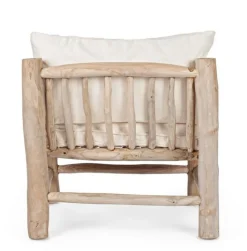 Hot Bizzotto POLTRONA CON CUSCINO IN TEAK - SAHEL