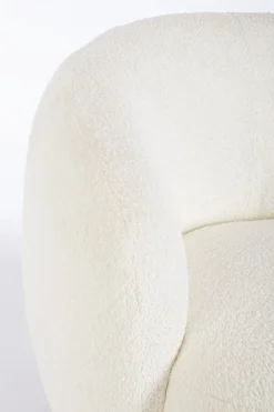 Best Bizzotto POLTRONA EFFETTO BOUCLE' BIANCO - TECLA