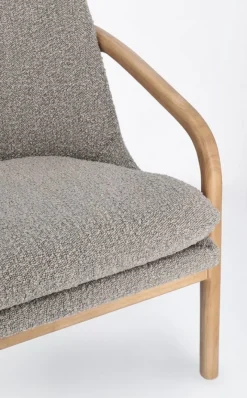 Bizzotto POLTRONA EFFETTO BOUCLE' STONE - ELAIDE