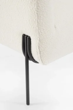 Hot Bizzotto POLTRONA EFFETTO BOUCLE' BIANCO - CLAUDINE