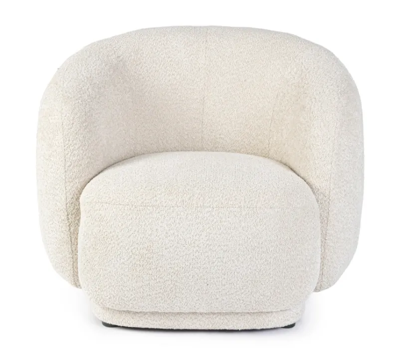 Hot Bizzotto POLTRONA EFFETTO BOUCLE' NATURALE - TECLA