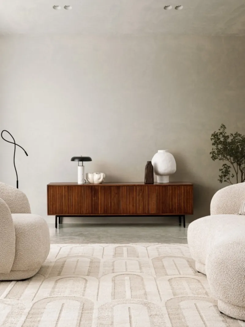 Hot Bizzotto POLTRONA EFFETTO BOUCLE' NATURALE - TECLA