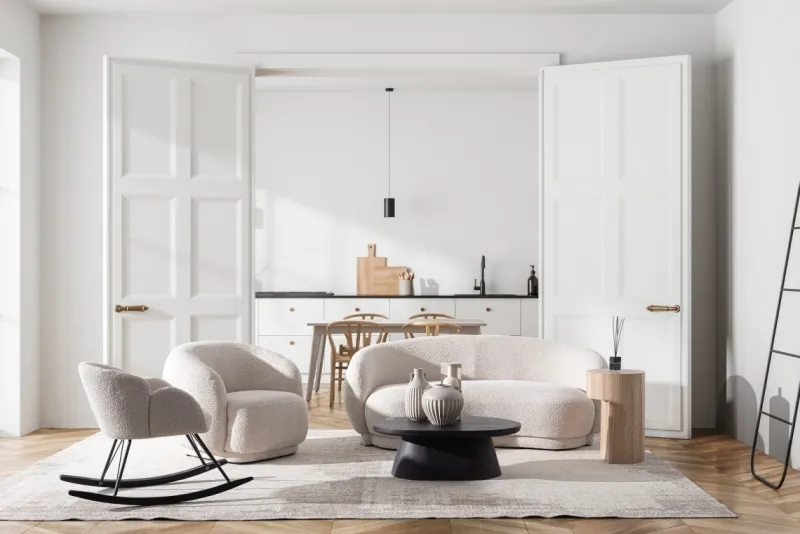 Hot Bizzotto POLTRONA EFFETTO BOUCLE' NATURALE - TECLA