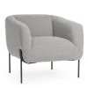 New Bizzotto POLTRONA EFFETTO BOUCLE' GRIGIO - CLAUDINE