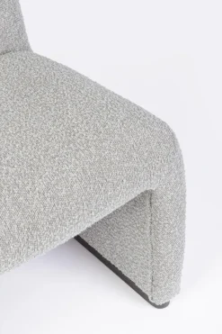 Outlet Bizzotto POLTRONA EFFETTO BOUCLE' GRIGIO - BASSILLA