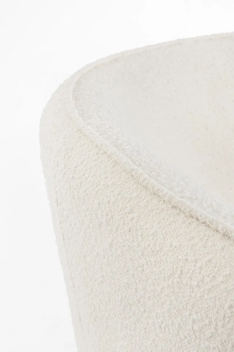 Outlet Bizzotto POLTRONA EFFETTO BOUCLE' BIANCO - AVRIL